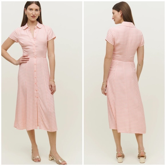 Anthropologie Reformation gingham midi dress - Picture 3 of 12